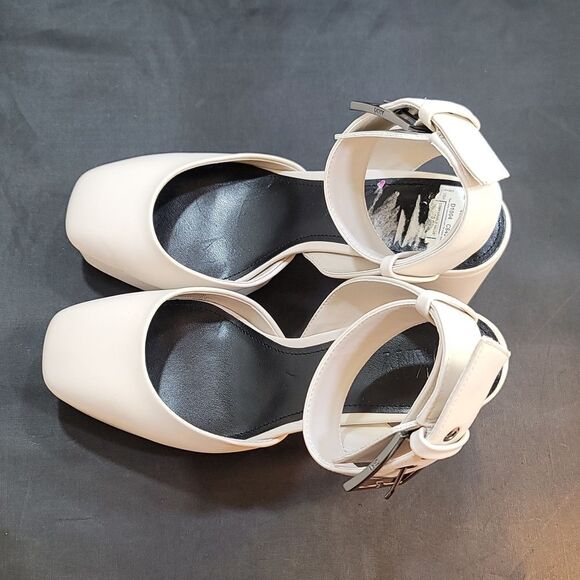 BRAND NEW DKNY BRIELLA LEATHER PLATFORM ANKLE WRAP PUMPS - Picture 7 of 16